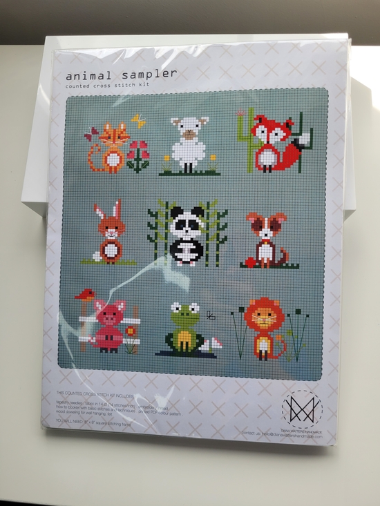 Diana Watters Handmade Other - NWT - Diana Watters Animal Sampler Cross Stitch Kit - Still in package